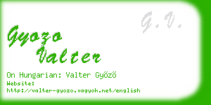 gyozo valter business card